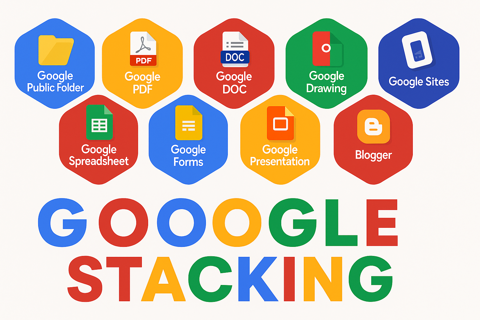 Google Stacking Google Authority Drive Stack Starter SEO Pack