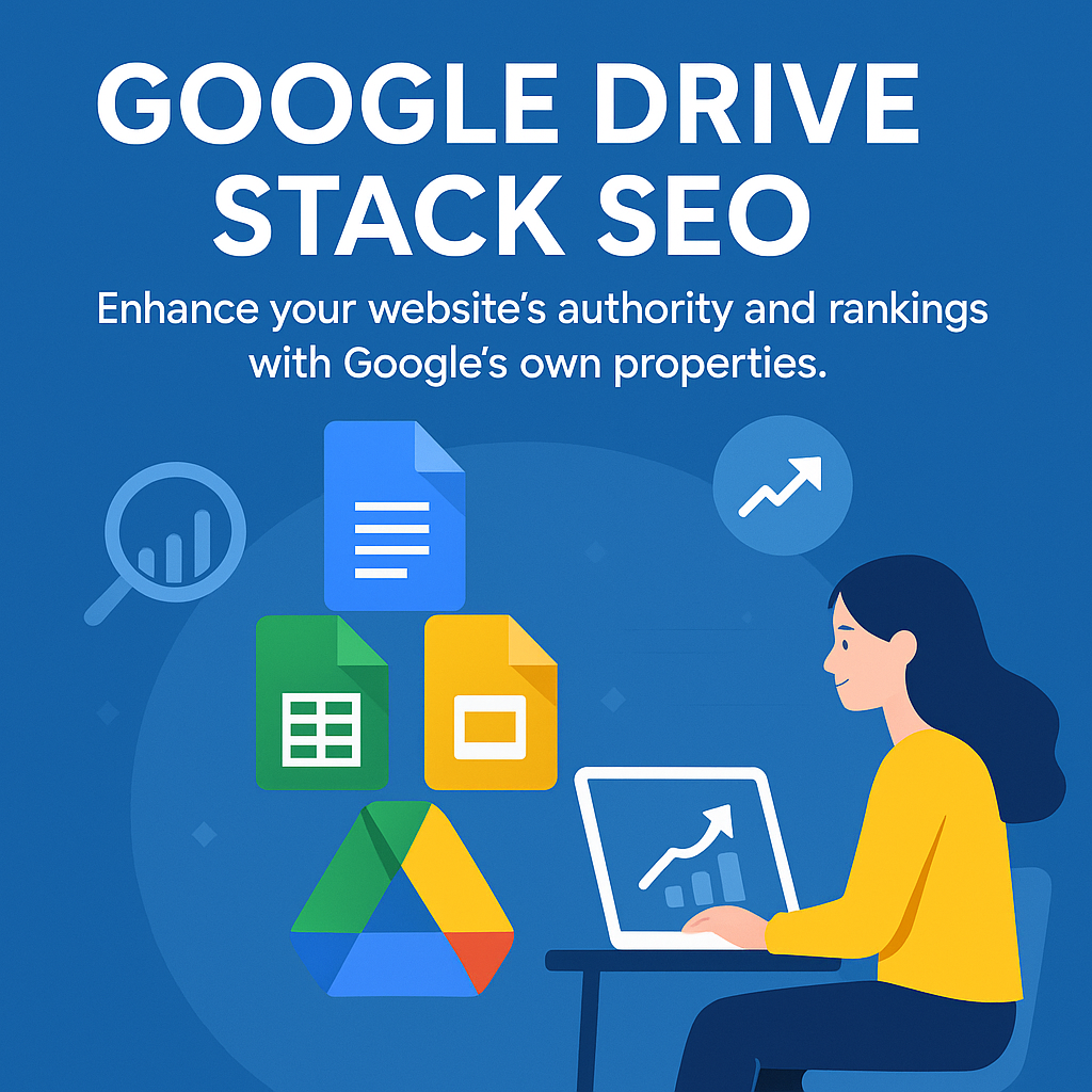 Google Drive Stack SEO services using Google Docs, Sheets, and Slides to boost website rankings
